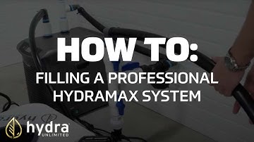 Filling a HydraMax Professional RDWC System | Hydra Unlimited