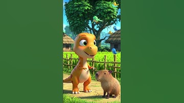 Khủng long và Capybara  #capybara