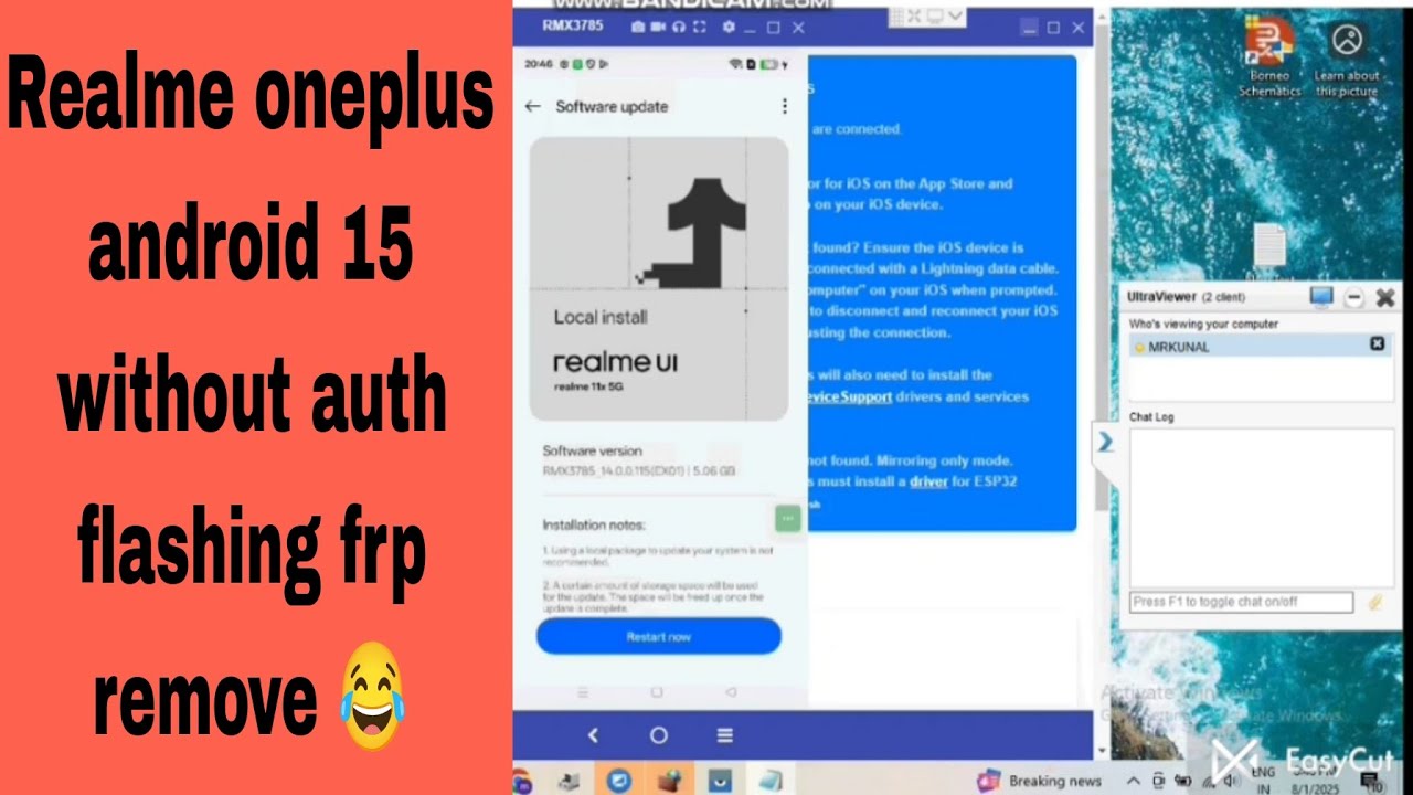 ALL|| REALME || ONEPLUS ||ANDROID 15|| FRP || GAME OVER ||WITHOUT AUTH FLASHING• REMOVE ||PERMANENT 