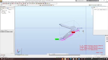 Analysis of a slab staircase AUTODESK ROBOT 2021