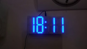 Говорящие часы на WS2812B.