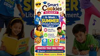 Summer Literacy and Movement Fun!!! #smartcookiesacademy #summerlearning #learningthroughplay