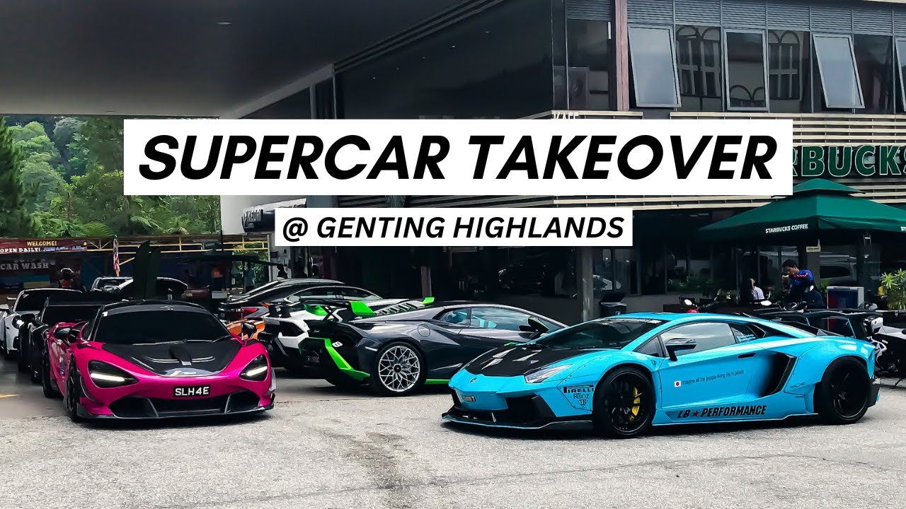 Supercars from Singapore at Genting Highlands! ft. LBWK Aventador ...