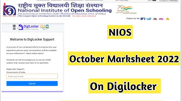 Nios October Marksheet 2022 On Digilocker | Task Is Helping (NIOS) #nios #taskishelping #marksseet