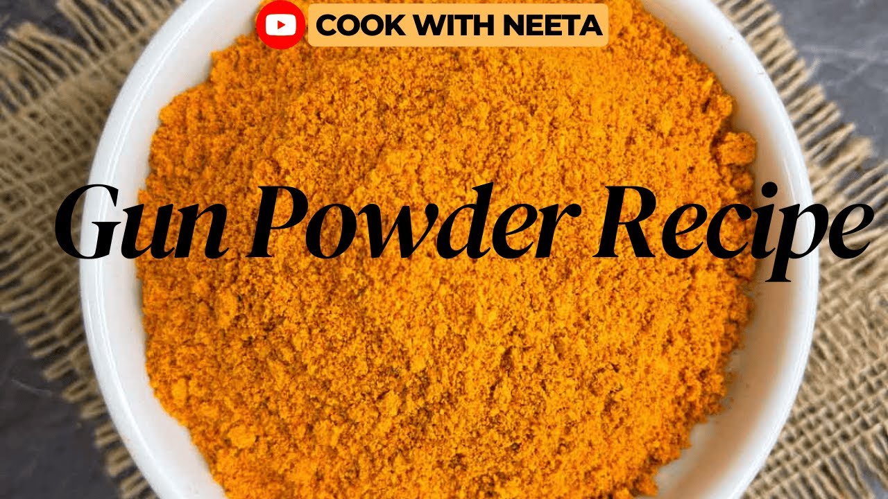 पोड़ी मसाला रेसिपी। Gun powder recipe | South Indian recipe | Home Made | Cook With Neeta |