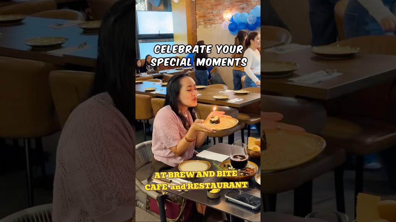Celebrate your Special Moments at Brew and Bite Cafe & Restaurant