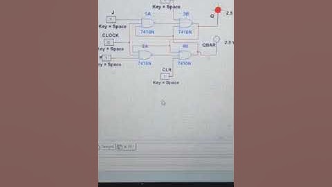 J K flip flop Simulation