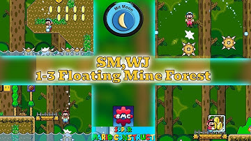 Super Mario Construct v8 SM,WJ 1-3 Floating Mine Forest Sneak Peak