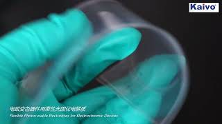 Flexible Photocurable Electrolytes for Electrochromic Devices