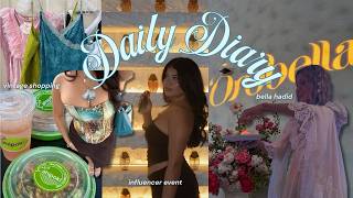 Daily Diary 🌸 | bella hadid event, vintage shopping & hauls