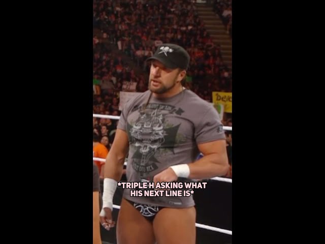 Triple H Forgets His Line During A Promo #shorts class=