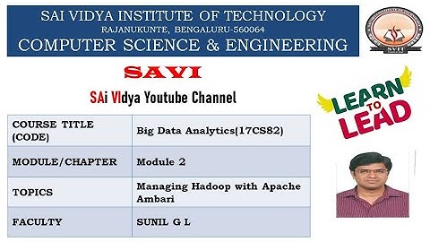 Module -2 Managing Hadoop with Apache Ambari