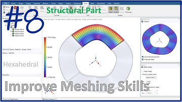 ANSYS SpaceClaim: Meshing | How to generate a high quality hexahedral mesh for a wave washer
