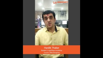 Testimonial of Web Designing student at LogicRays Academy