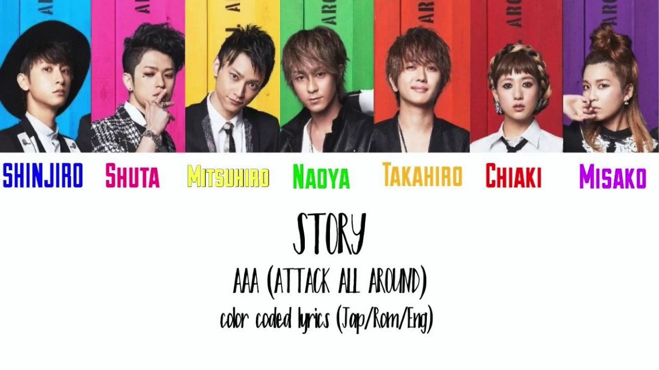 Story a Color Coded Lyrics Japanese Roma Ji English Translation Youtube