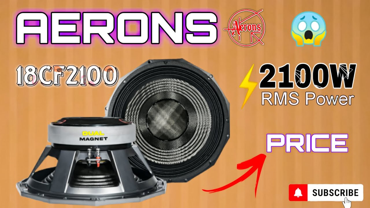Aerons 18 inch dule magnet 2100 watt speaker price and review / modal-18cf2100