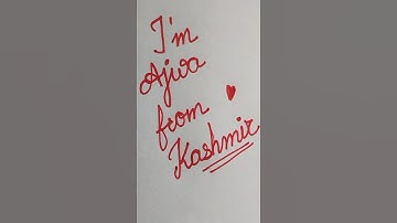 ✨ Cursive Name Art | Stylish Name Writing in Cursive | Calligraphy for Beginners #shorts #ajwa