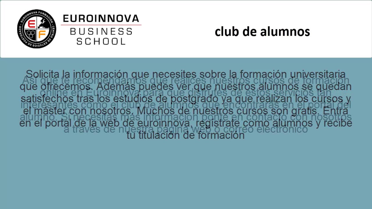 Cursos Youtube Online Euroinnova Cursos Youtube Online Euroinnova