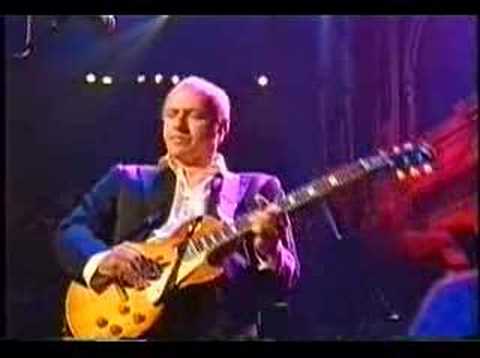 Mark Knopfler plays Local Hero Wild Theme, live at the Royal Albert Hall, London, Music for Montserrat concert, with his Gibson Les Paul Â´58