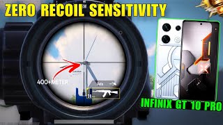 INFINIX GT 10 PRO ZERO RECOIL SENSITIVITY | Best Sensitivity for GYRO & NON-GYRO PLAYERS | BGMI/PUBG