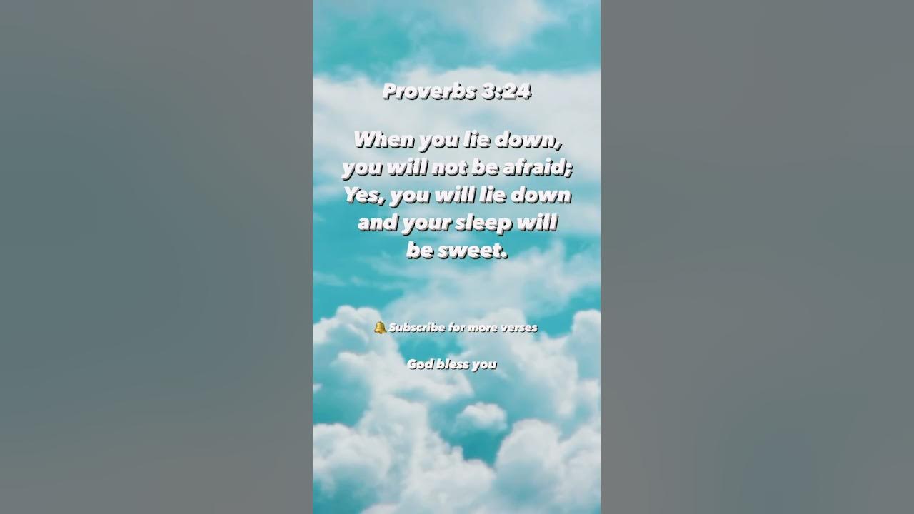 When You Lie Down | Proverbs 3:24 | Bible Verse #shorts #jesus #inspiration When You Lie Down | Proverbs 3:24 | Bible Verse #shorts #jesus #inspiration