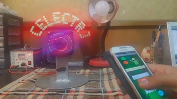 Letrero led con WiFi ESP8266 NodeMCU, Efecto POV, APK de Android