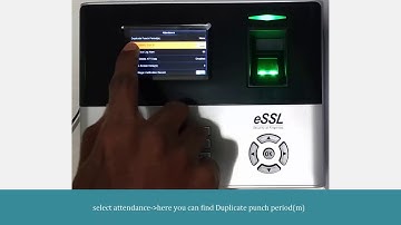 How to set duplicate punch period in eSSL x990