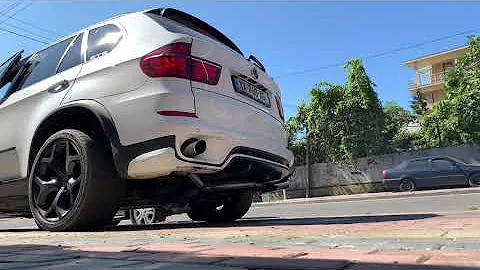 BMW x5 e70 35d Full Straight Pipe Exhaust Sound (Diesel) DPF/DEF/SCR/EGR Delete
