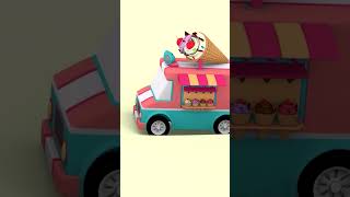 El Caballo Se Ha Escapado 4 Coches Coloreados. Dibujos Animados