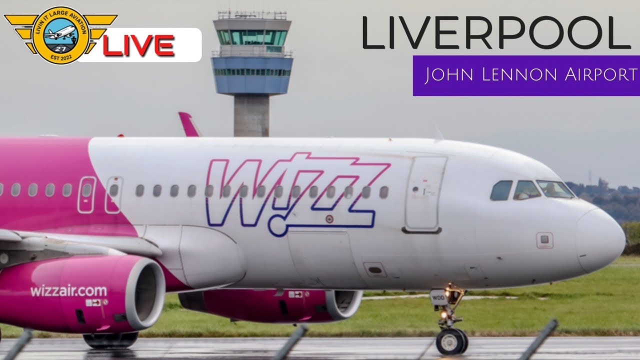 🔴LIVE🔴 Liverpool Airport (LPL) Plane Spotting **Airbus Beluga XL Fly Over 17min**