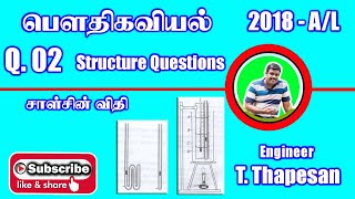 Structure Ques | 2018 A/L - Q 02 | Charles's law  | சாள்சின் விதி  | Thapesan Sir | Past Paper