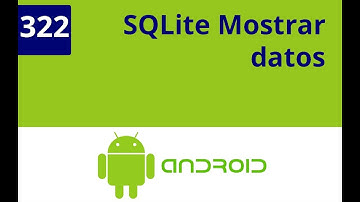 Capítulo 322 - SQLite Mostrar datos