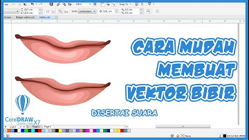 tutorial vektor bibir coreldraw - vector art
