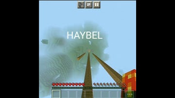 test fall damage on bed,haybale,cobweb in Minecraft#shorts