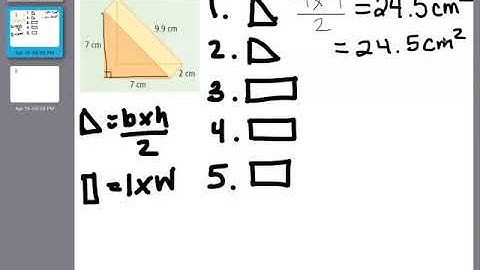 Grade 8- Surface Area of Triangular Prism