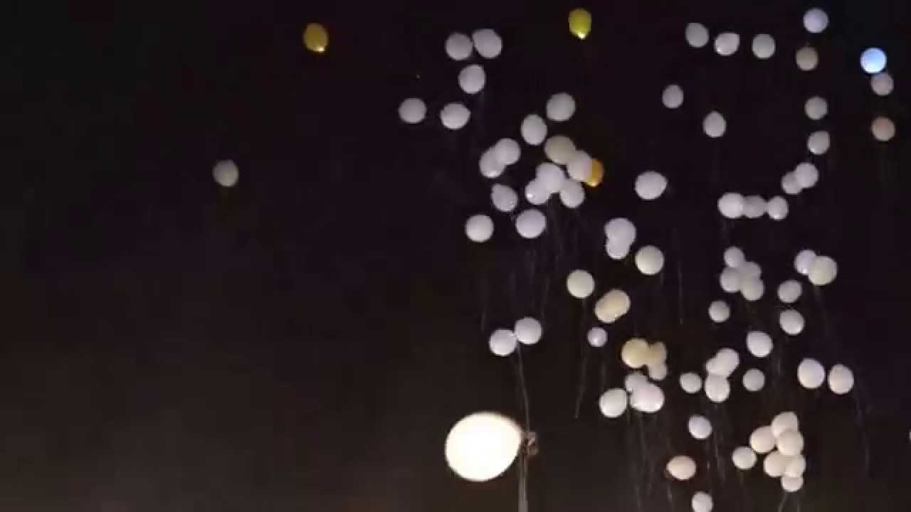 Wedding balloon release Armenia (led light balloons) YouTube