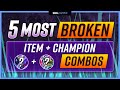 The 5 MOST BROKEN CHAMPION and ITEM Combos for Preseason! - Jungle Guide