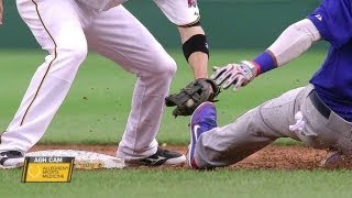 CHC@PIT: Snider cuts down Castro trying for two