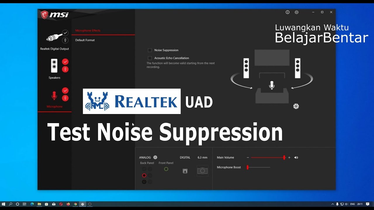 Realtek audio console msi