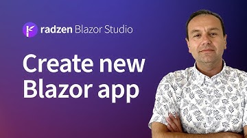 Create new Blazor CRUD application with Radzen Blazor Studio