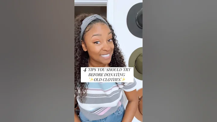 Tips to Try Before Donating Old Clothes #sustainability #zerowaste #thrifting #closetorganization