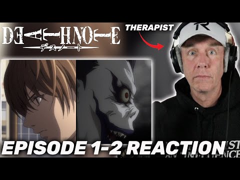 Therapist's FIRST TIME REACTION to Death Note Episodes 1-2