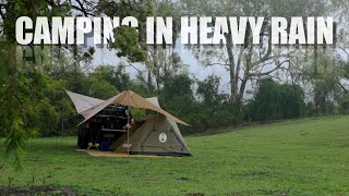 Camping In Heavy Rain | Soothing Rain Sounds