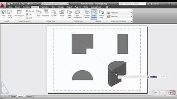 AutoCAD Creates one or more projected views from an existing model