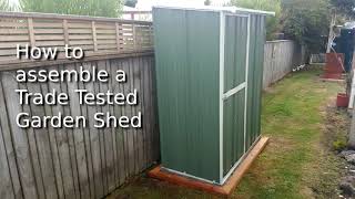 How to assemble a Trade Tested Garden Shed