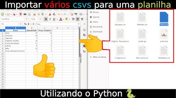 Unir arquivos CSV em uma planilha - Python