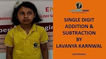 Single digit addition & subtraction by Lavanya Karnwal - e-Techno Mind Kotdwara