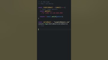 JavaScript Example - Email validation