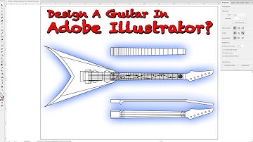 Making A V Shaped Guitar Part 2 Designing A Guitar With Adobe Illustrator