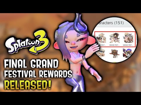 Final Grand Festival Rewards Released - Splatoon 3 News - YouTube